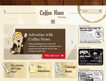 Tablet Screenshot of coffeenewswinnipeg.com